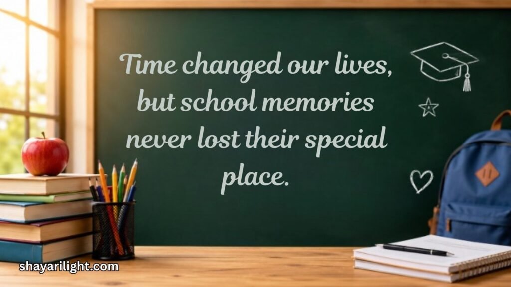 Emotional School Memories Quotes