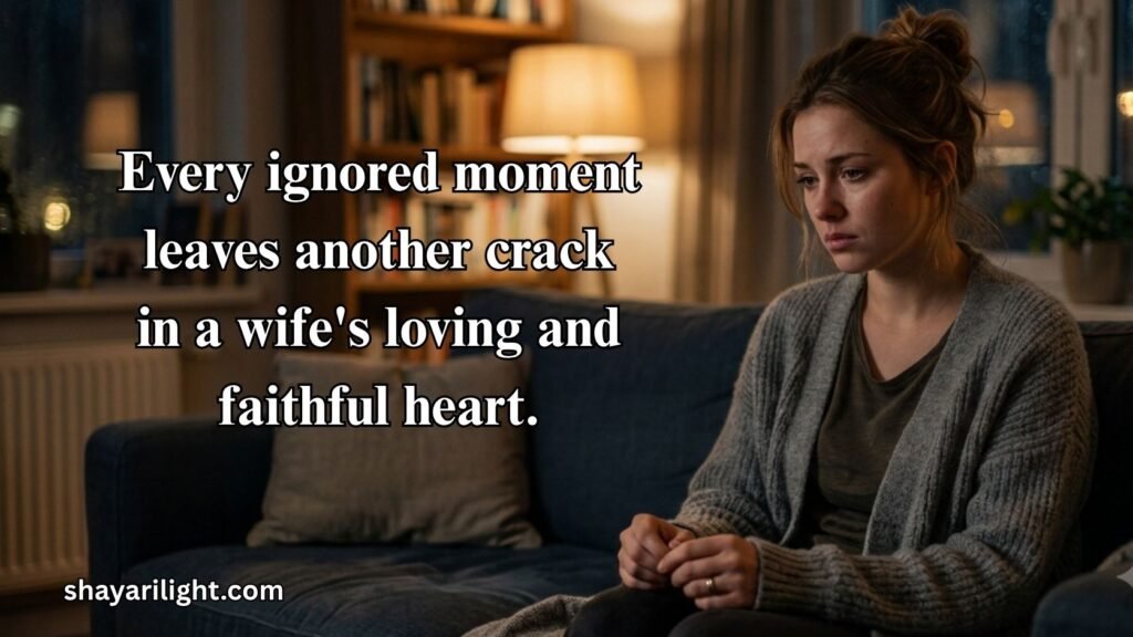 Lonely Wife Feeling Neglected by Husband Quotes