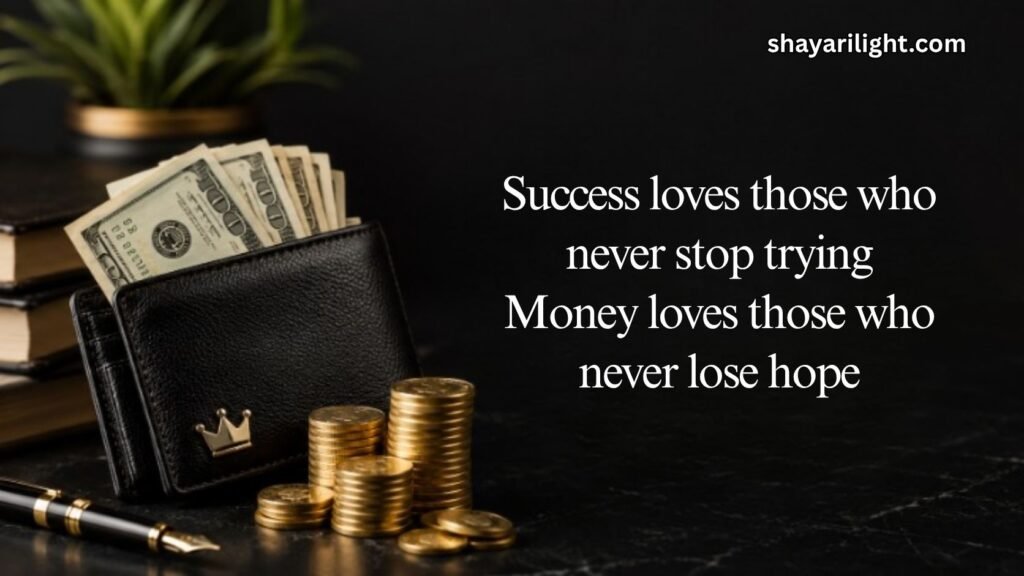 Success Shayari About Money